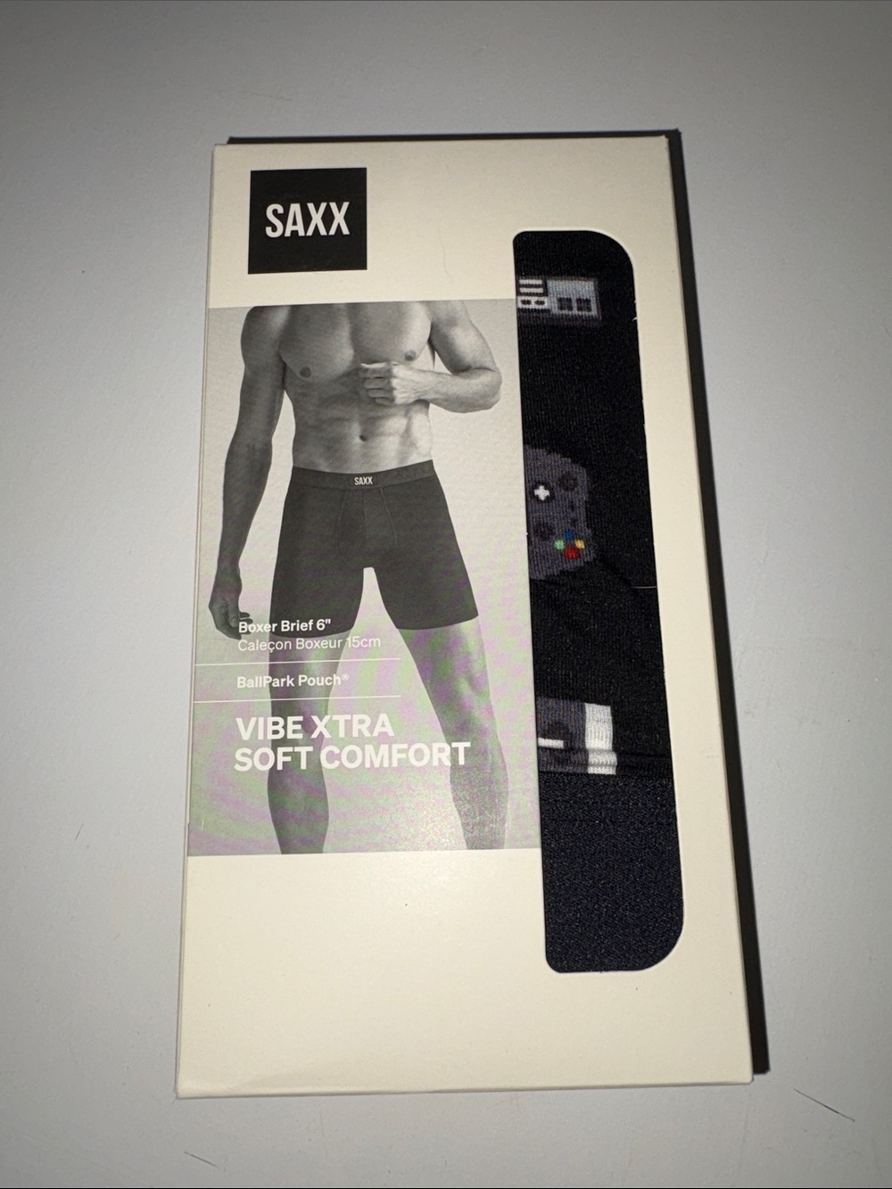 Saxx Vibe Xtra Soft Comfort Boxer Briefs - Black